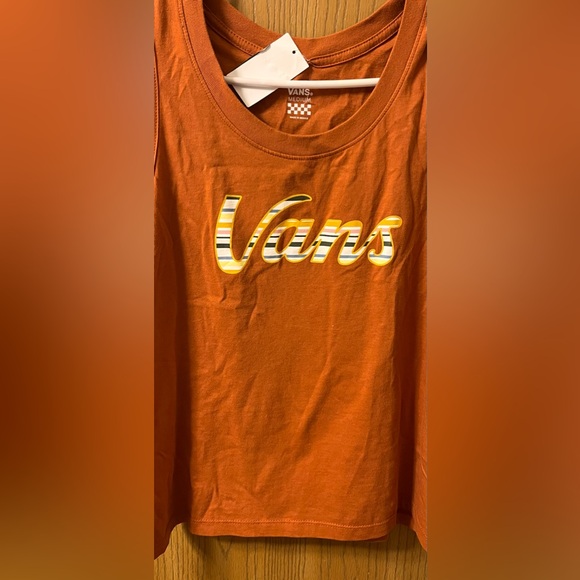 Vans Chunky Strap Crop Tank Top With VANS Across The Front Multi-Color Logo NWT - Picture 3 of 5